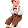 Toddler Brown Oxford Shoes for Boys Girls-2