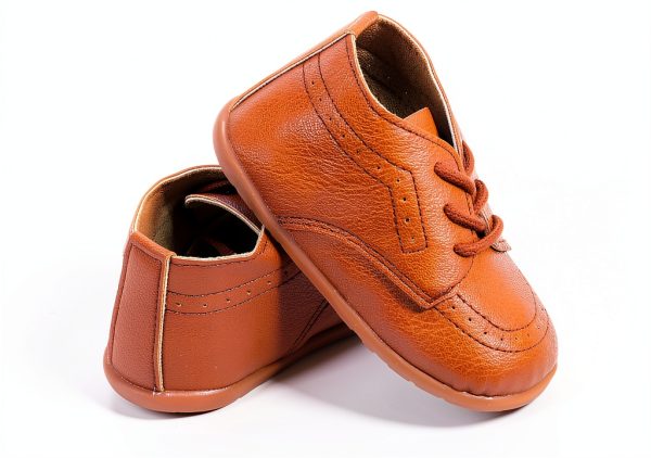 Toddler Brown Oxford Shoes for Boys Girls-3