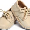 Pavo Toddler Oxford Shoes Ivory Leather Lace Up-3