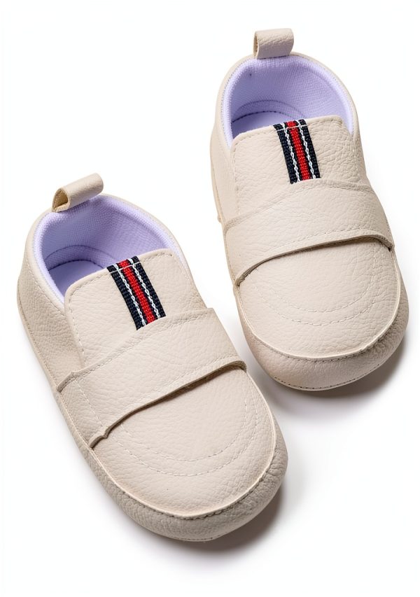 Pavo Baby Boys Soft PU Leather Shoes White-1