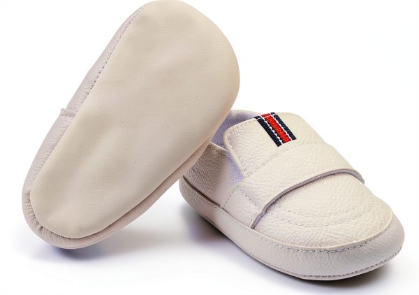 Pavo Baby Boys Soft PU Leather Shoes White-3