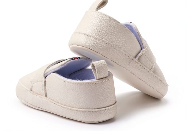 Pavo Baby Boys Soft PU Leather Shoes White-4