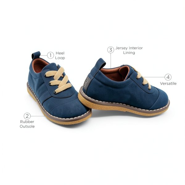 Gerber Modern Moments Navy Oxford Shoes Toddler-5