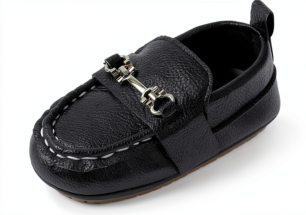 Baby Boys' Oxford Shoes on a wooden floor
