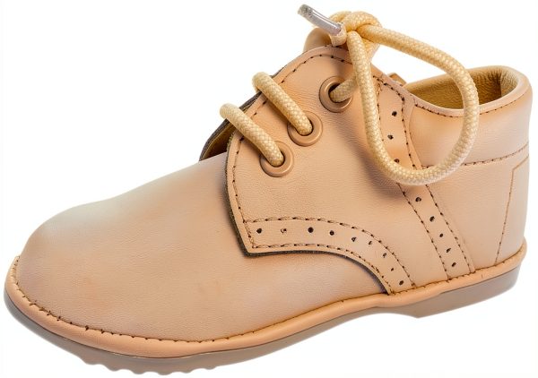 Pavo Toddler Oxford Shoes Ivory Leather Lace Up-1