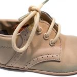 Pavo Toddler Oxford Shoes Ivory Leather Lace Up-0