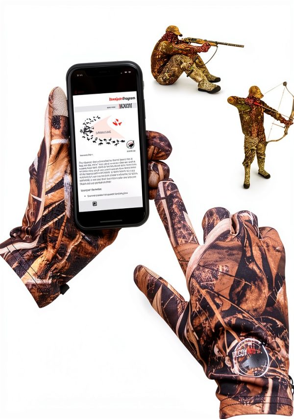 DecoyPro Camouflage Hunting Gloves Lightweight Thermal Touchscreen-0