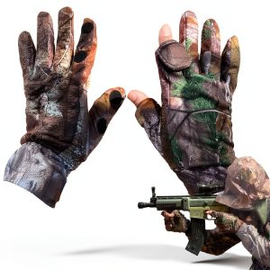 BEAUTI4U Hunting Gloves Camouflage One Size Flexible Lightweight-0