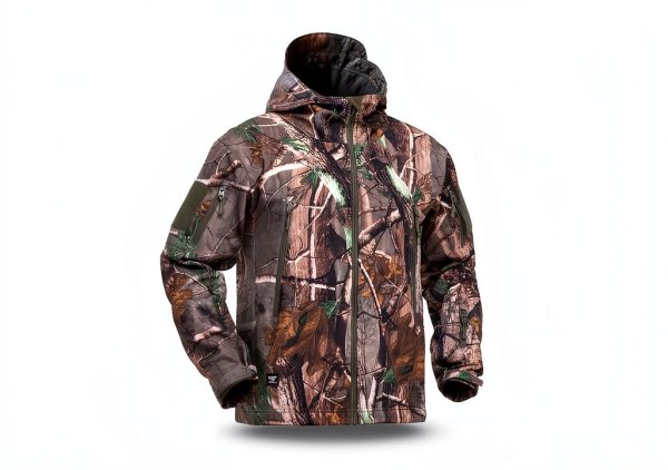 YEVHEV Camouflage Unisex Jacket Waterproof Soft Outdoor Hoodie-1