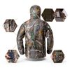 YEVHEV Camouflage Unisex Jacket Waterproof Soft Outdoor Hoodie-2