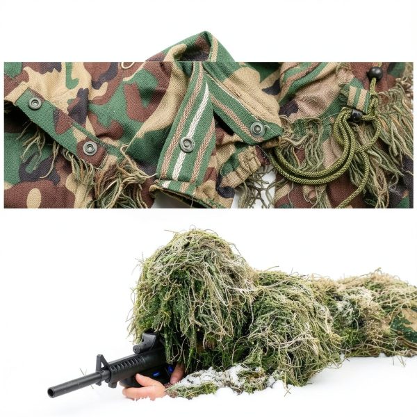 Mophoto Ghillie Hunting Camouflage Suit Dense Forest Youth to XL-2